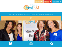 Tablet Screenshot of impact100pbc.com